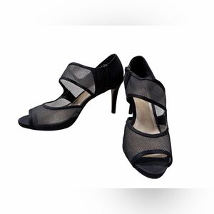 Impo Black Mesh Heels